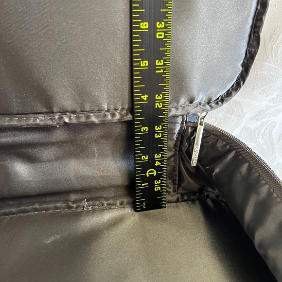 chrome reflective gunmetal case zip with handle landcome promo bag - Picture 2 of 7